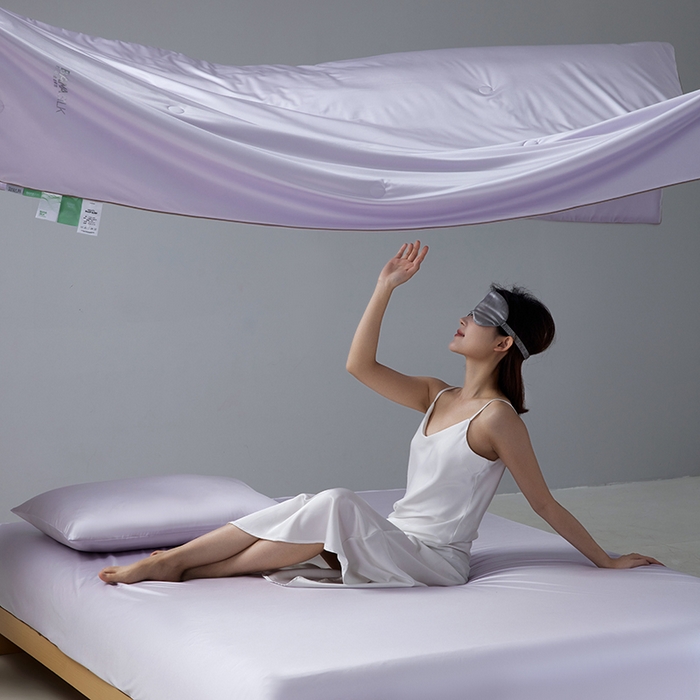 91家纺网 家纺一手货源 找家纺 （总）莱福仕家纺 2025新款A类莹丝流光蚕丝系列夏被