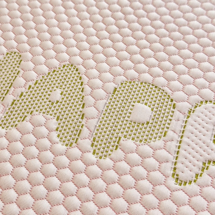 91家纺网 家纺一手货源 找家纺 绒世界 2025新款A类提花凉感豆豆复合凉席套件 提花豆豆-小狗