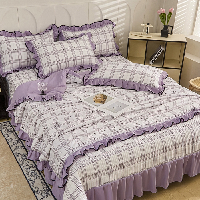 91家纺网 家纺一手货源 找家纺 铠畅家纺 2025新款有氧双层纱印花夹棉床盖四件套-终版 卢卡斯