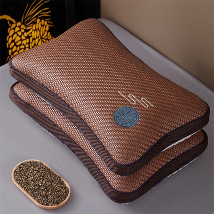 91家纺网 家纺一手货源 找家纺 （总）织布人 2025新款荞麦枕夏季凉感冰藤面包枕PE藤夏凉枕成人家用颈椎枕硬枕