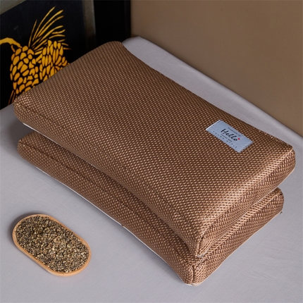 （总）织布人 2025新款荞麦枕夏季凉感冰藤面包枕PE藤夏凉枕成人家用颈椎枕硬枕