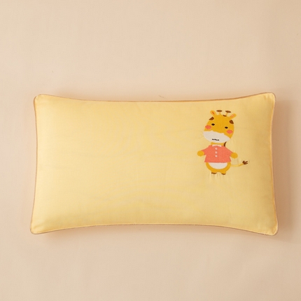 喜多兔2025新款小轻柔纯棉双层纱枕套枕头 黄色萌小鹿