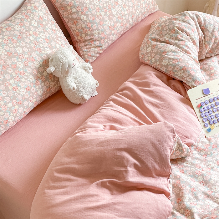 91家纺网 家纺一手货源 找家纺 （总）如约 2025新款A类全棉双层纱四件套