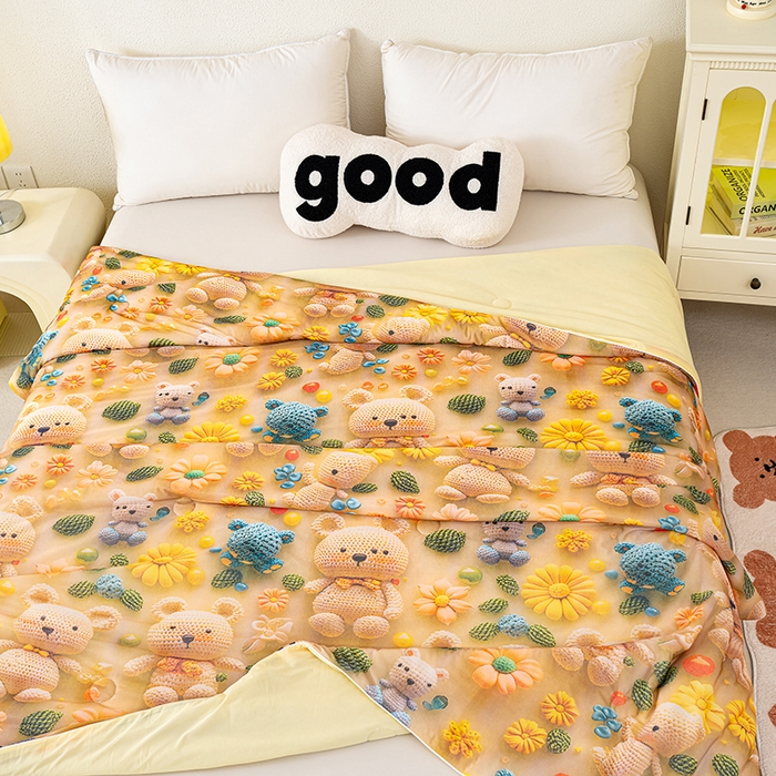 91家纺网 家纺一手货源 找家纺 （总）圣尔雅家纺 2025新款5D立体夏被被子被芯