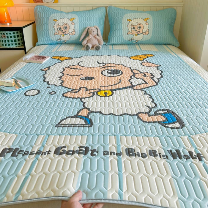 91家纺网 家纺一手货源 找家纺 金爱家 2025新款凉感丝乳胶凉席 乳胶-羊先生