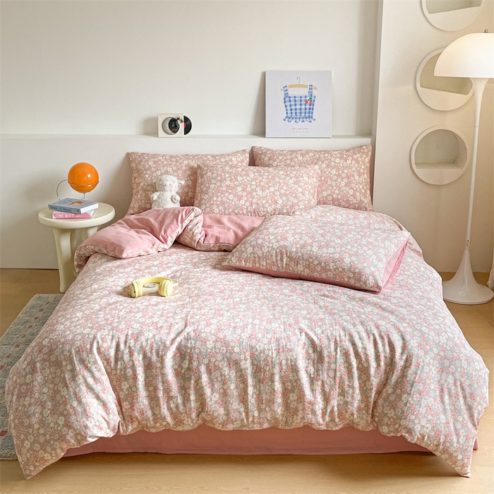 91家纺网 家纺一手货源 找家纺 （总）如约 2025新款A类全棉双层纱四件套