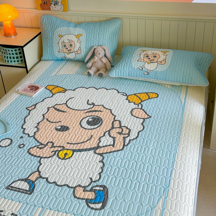 91家纺网 家纺一手货源 找家纺 金爱家 2025新款凉感丝乳胶凉席 乳胶-羊先生