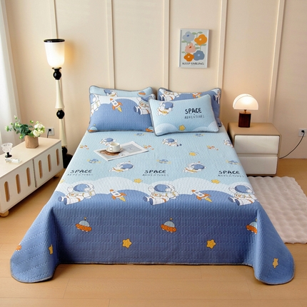 91家纺网 家纺一手货源 找家纺 （总）情煊家纺 2025新款双面全棉床盖夹棉床盖三件套