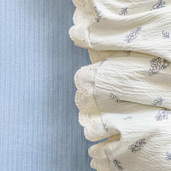 91家纺网 家纺一手货源 找家纺 可思家纺 2025新款法式皱皱纱四件套 南城旧事