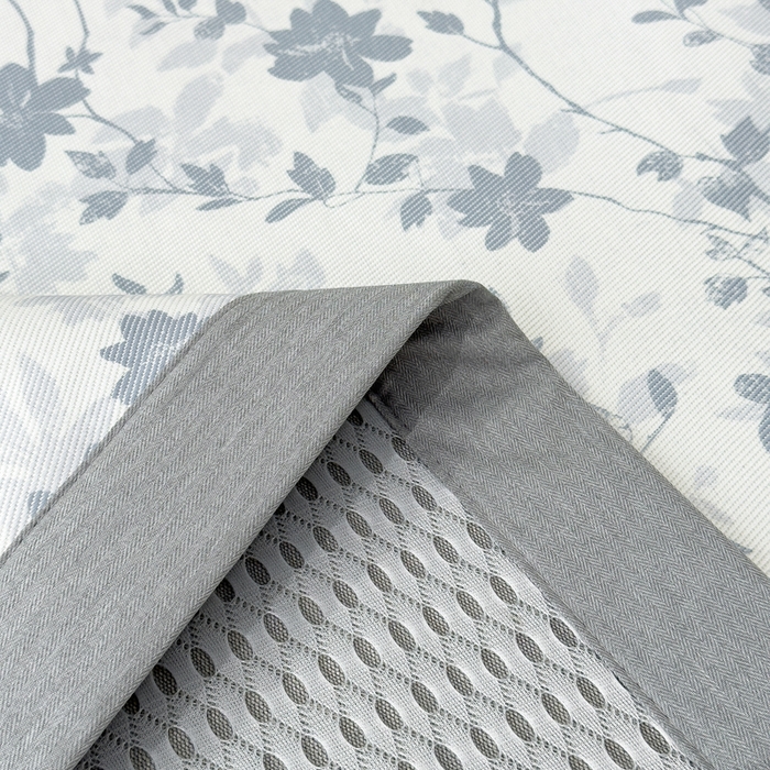 91家纺网 家纺一手货源 找家纺 倾慕家纺 2025年新款600D丝滑冰丝凉席-床席款 花点点蓝