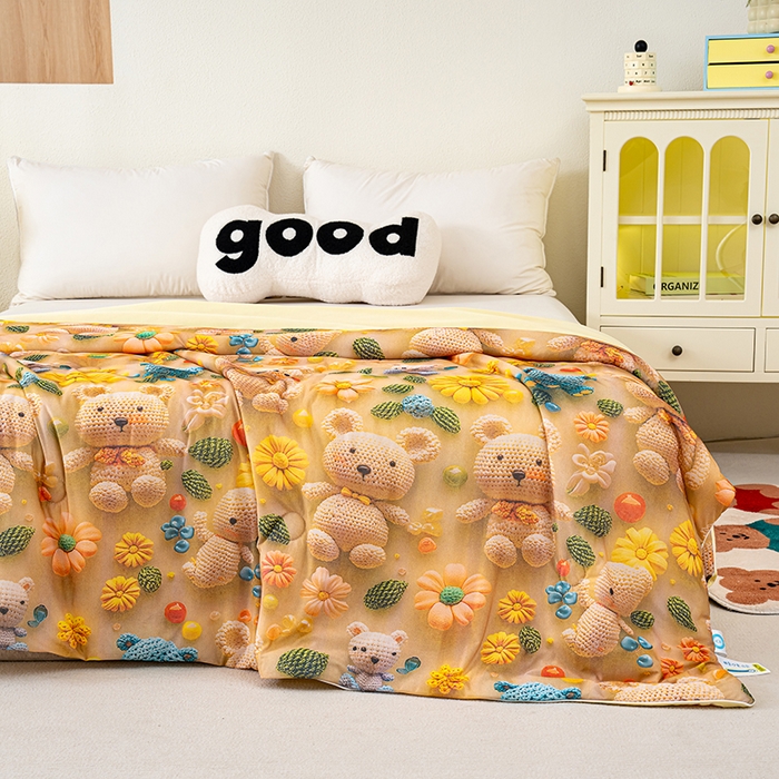 91家纺网 家纺一手货源 找家纺 （总）圣尔雅家纺 2025新款5D立体夏被被子被芯