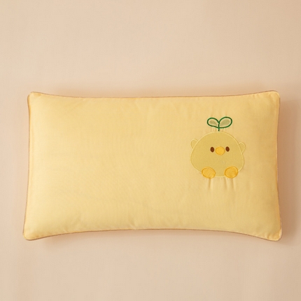 喜多兔2025新款小轻柔纯棉双层纱枕套枕头 黄色Q小鸡