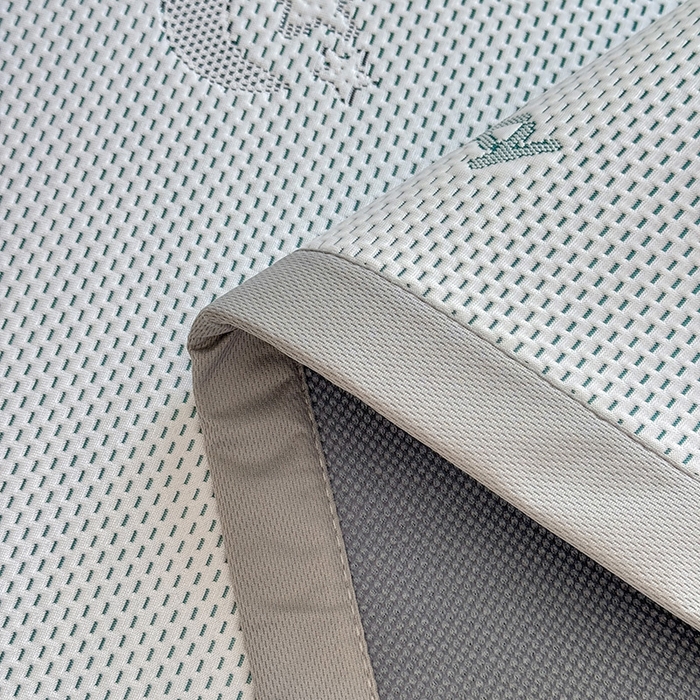 91家纺网 家纺一手货源 找家纺 绒世界 2025新款A类提花凉感豆豆复合凉席套件 提花豆豆-小脚丫