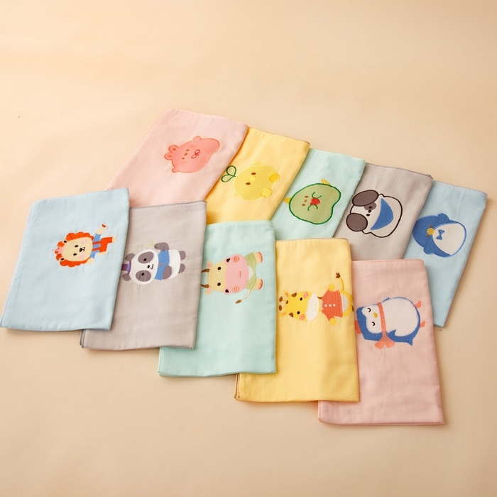 91家纺网 家纺一手货源 找家纺 喜多兔2025新款小轻柔纯棉双层纱枕套枕头 叠拍图（仅供参考）