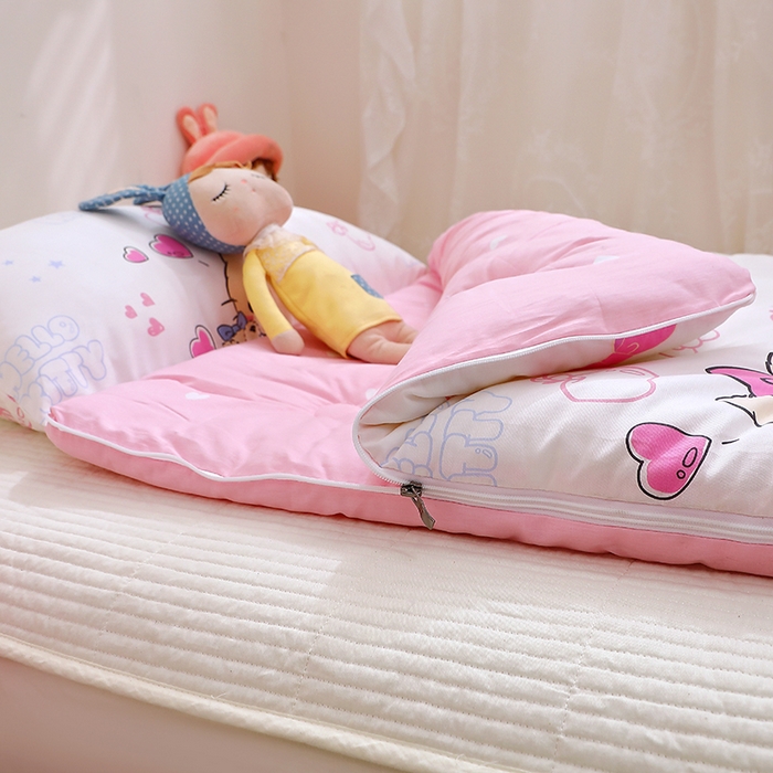 91家纺网 家纺一手货源 找家纺 八零年代 2024新款三丽鸥睡袋儿童一体防踢被 纯棉四季款