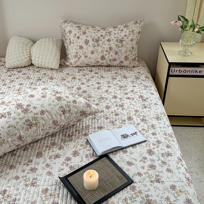 91家纺网 家纺一手货源 找家纺 TT.one 塔塔家居 2025新款全棉双层纱贝壳边夏被系列 床盖·半夏