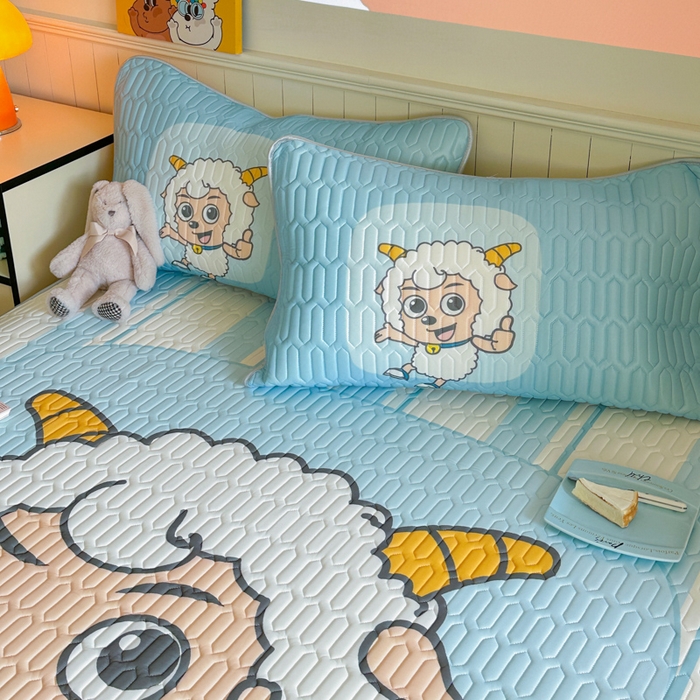 91家纺网 家纺一手货源 找家纺 金爱家 2025新款凉感丝乳胶凉席 乳胶-羊先生