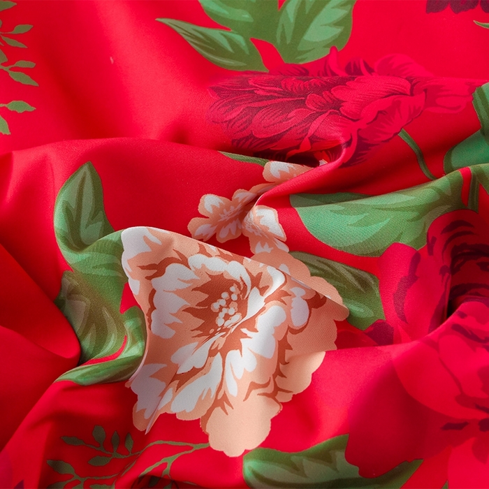 91家纺网 家纺一手货源 找家纺 卓缦2025新款亲肤棉韩版印花花边婚庆四件套 欢颜