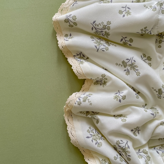 91家纺网 家纺一手货源 找家纺 一比一 2025新款针织双层纱镂空花边夏被四件套 浮生若梦