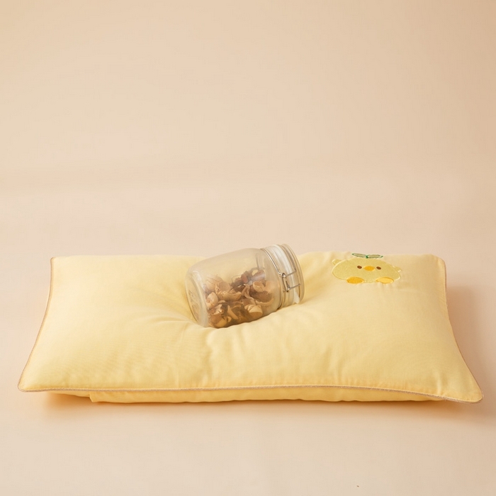 91家纺网 家纺一手货源 找家纺 喜多兔2025新款小轻柔纯棉双层纱枕套枕头 黄色Q小鸡