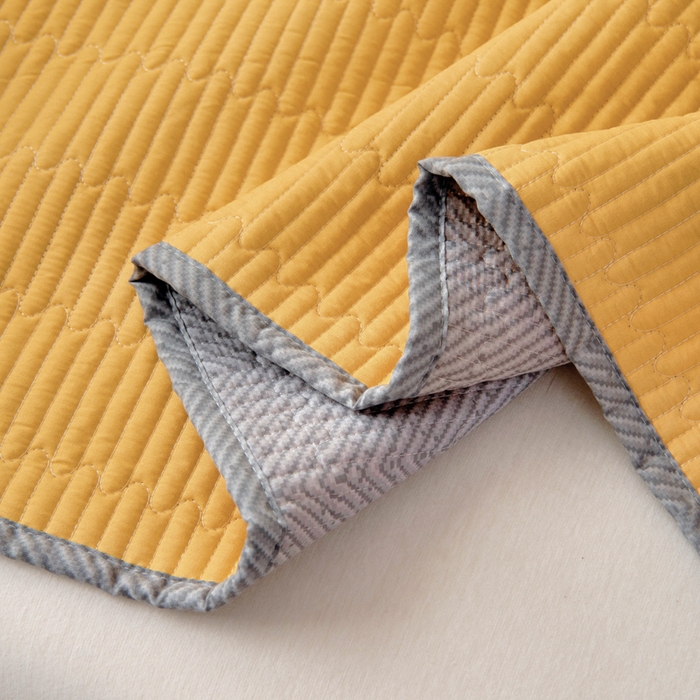 91家纺网 家纺一手货源 找家纺 情煊家纺 2025新款双面全棉床盖夹棉床盖三件套