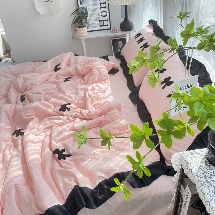 91家纺网 家纺一手货源 找家纺 （总）2025新款毛巾绣单夏被夏被四件套