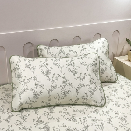 91家纺网 家纺一手货源 找家纺 倾慕家纺 2025年新款600D丝滑冰丝凉席-床席款 天叶绿