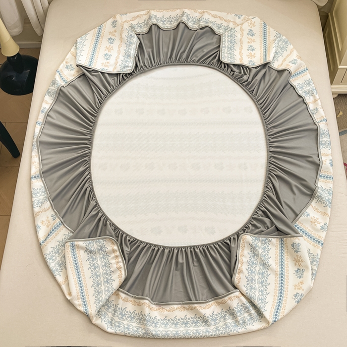 91家纺网 家纺一手货源 找家纺 （总）星座家纺 2025新款斜纹提花凉感丝凉席床笠款三件套