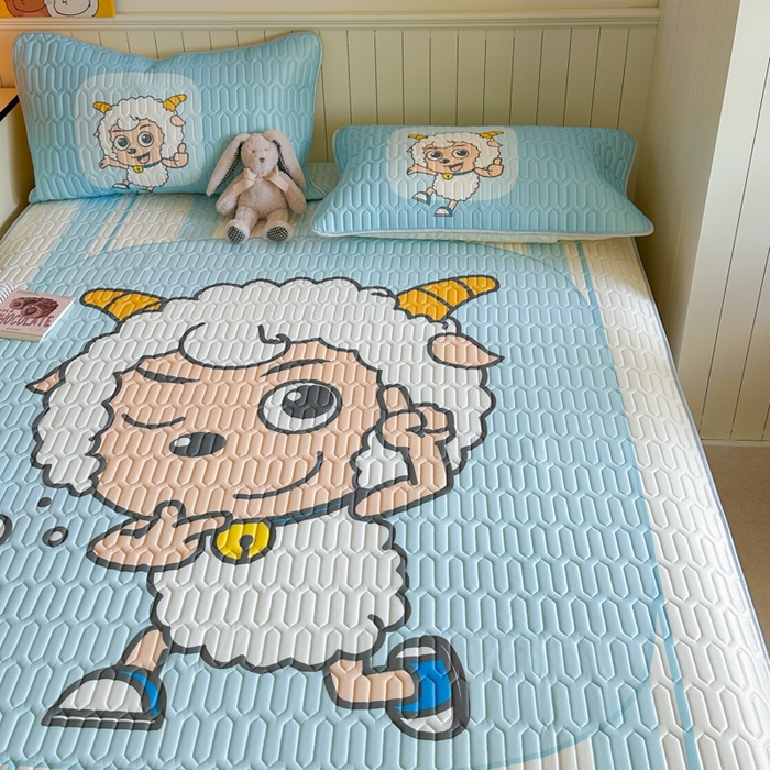 91家纺网 家纺一手货源 找家纺 金爱家 2025新款凉感丝乳胶凉席 乳胶-羊先生