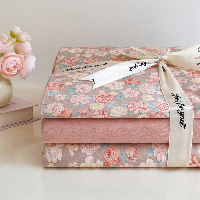 91家纺网 家纺一手货源 找家纺 （总）如约 2025新款A类全棉双层纱四件套