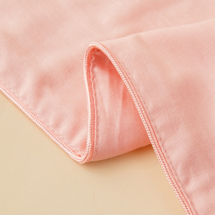 91家纺网 家纺一手货源 找家纺 喜多兔2025新款小轻柔纯棉双层纱枕套枕头 粉色萌企鹅