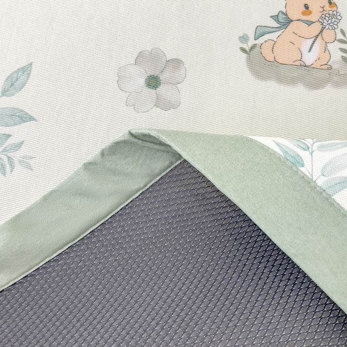 91家纺网 家纺一手货源 找家纺 倾慕家纺 2025年新款600D丝滑冰丝凉席-床席款 聪明小兔