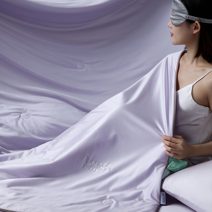 91家纺网 家纺一手货源 找家纺 （总）莱福仕家纺 2025新款A类莹丝流光蚕丝系列夏被