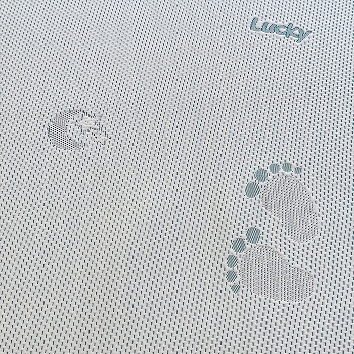 91家纺网 家纺一手货源 找家纺 绒世界 2025新款A类提花凉感豆豆复合凉席套件 提花豆豆-小脚丫