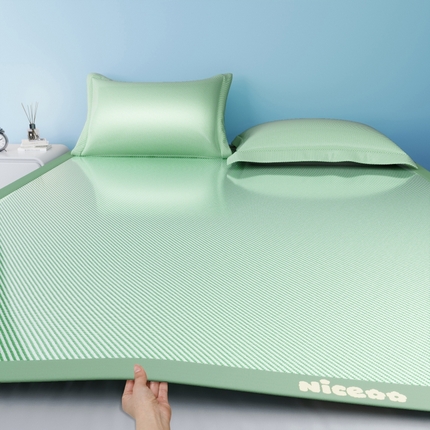 91家纺网 家纺一手货源 找家纺 （总）川悦生活 2025新款纯色宽边冰丝席-幸运nice