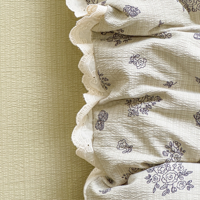 91家纺网 家纺一手货源 找家纺 （总）可思家纺 2025新款法式皱皱纱四件套