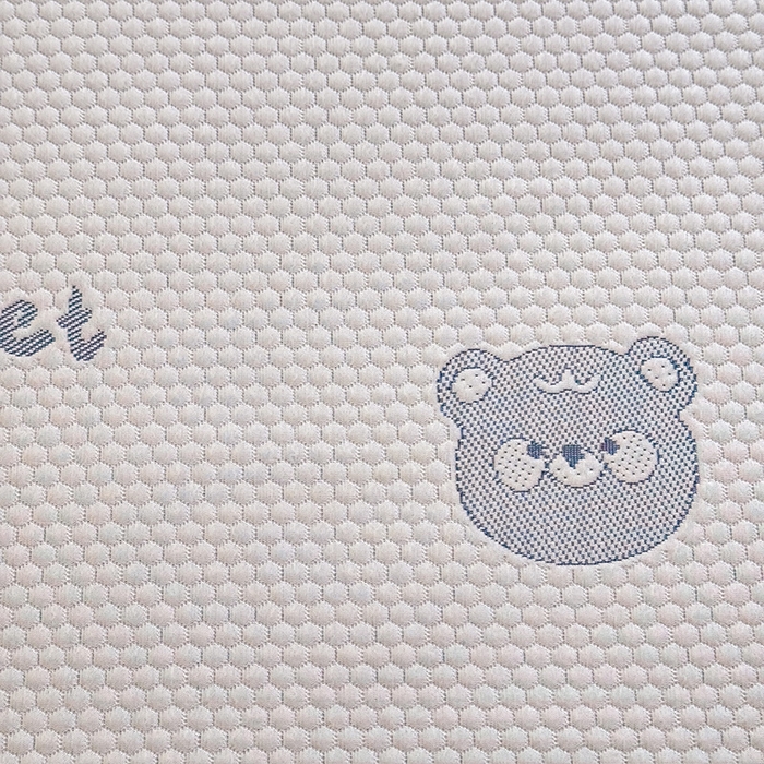 91家纺网 家纺一手货源 找家纺 绒世界 2025新款A类提花凉感豆豆复合凉席套件 提花豆豆-小怪兽