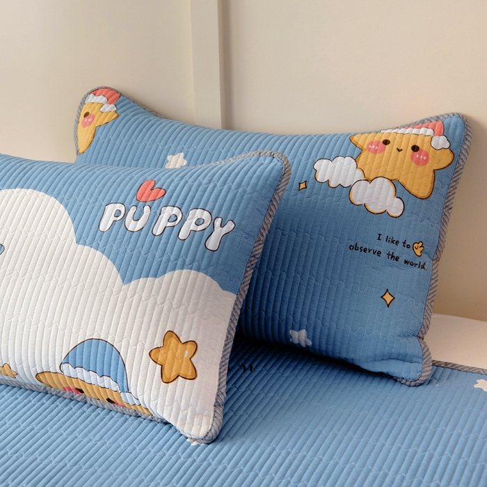 91家纺网 家纺一手货源 找家纺 情煊家纺 2025新款双面全棉床盖夹棉床盖三件套