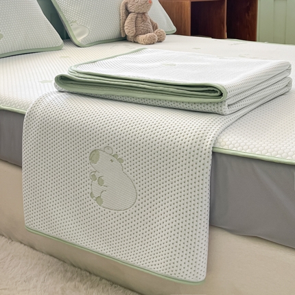 91家纺网 家纺一手货源 找家纺 （总）绘萱家居 2025爆款冰凉豆豆凉席夏被四件套三件套床笠款冰丝软席子