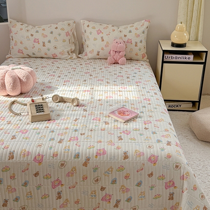 TT.one 塔塔家居 2025新款全棉双层纱贝壳边夏被系列 床盖·春日派对