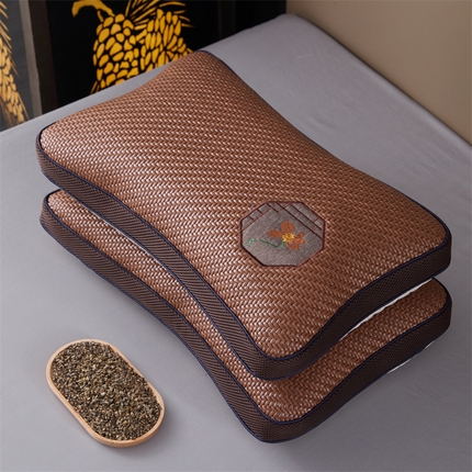 91家纺网 家纺一手货源 找家纺 （总）织布人 2025新款荞麦枕夏季凉感冰藤面包枕PE藤夏凉枕成人家用颈椎枕硬枕