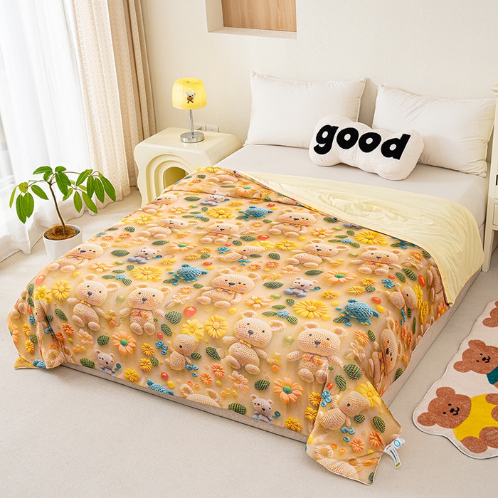 91家纺网 家纺一手货源 找家纺 （总）圣尔雅家纺 2025新款5D立体夏被被子被芯