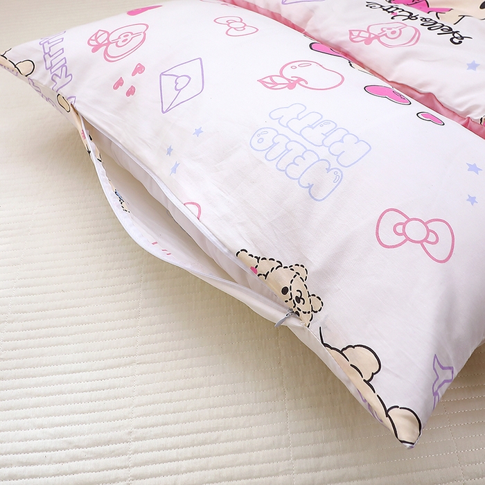 91家纺网 家纺一手货源 找家纺 八零年代 2024新款三丽鸥睡袋儿童一体防踢被 纯棉四季款