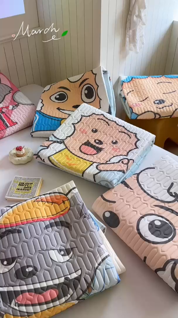 91家纺网 家纺一手货源 找家纺 （总）金爱家 2025新款凉感丝乳胶凉席