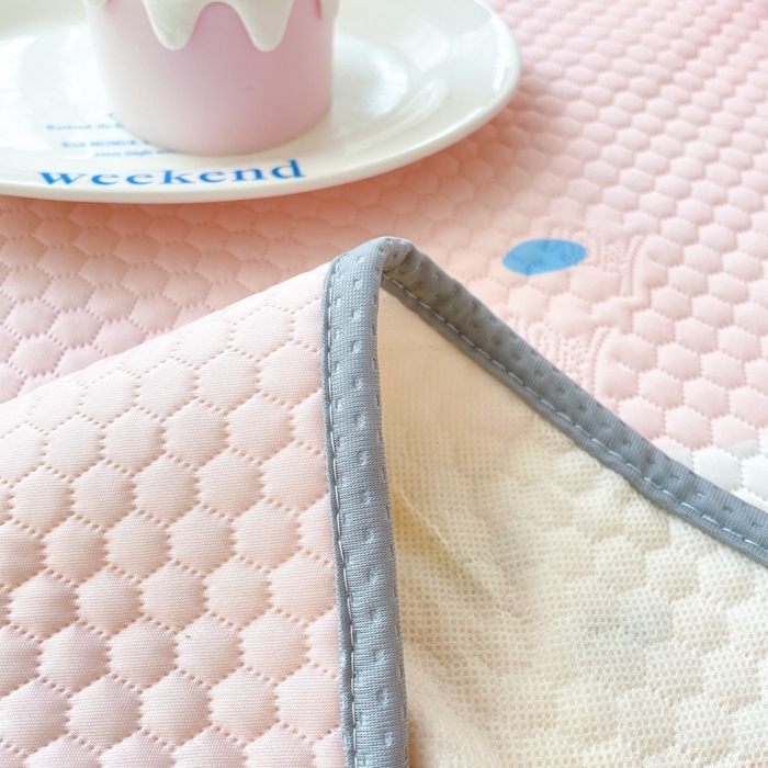 91家纺网 家纺一手货源 找家纺 川悦生活 2025新款大阪冰豆豆凉感凉席三件套 甜蜜蛋糕