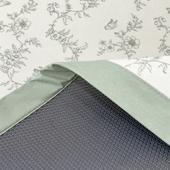 91家纺网 家纺一手货源 找家纺 倾慕家纺 2025年新款600D丝滑冰丝凉席-床席款 连理枝绿