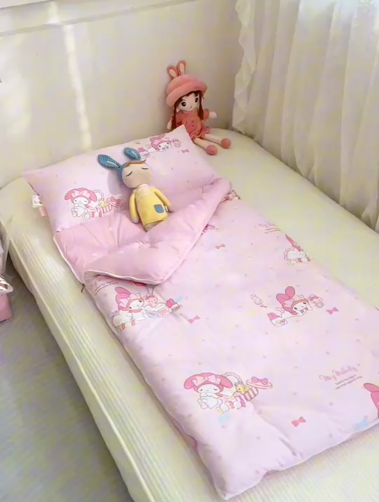 91家纺网 家纺一手货源 找家纺 八零年代 2024新款三丽鸥睡袋儿童一体防踢被 纯棉四季款