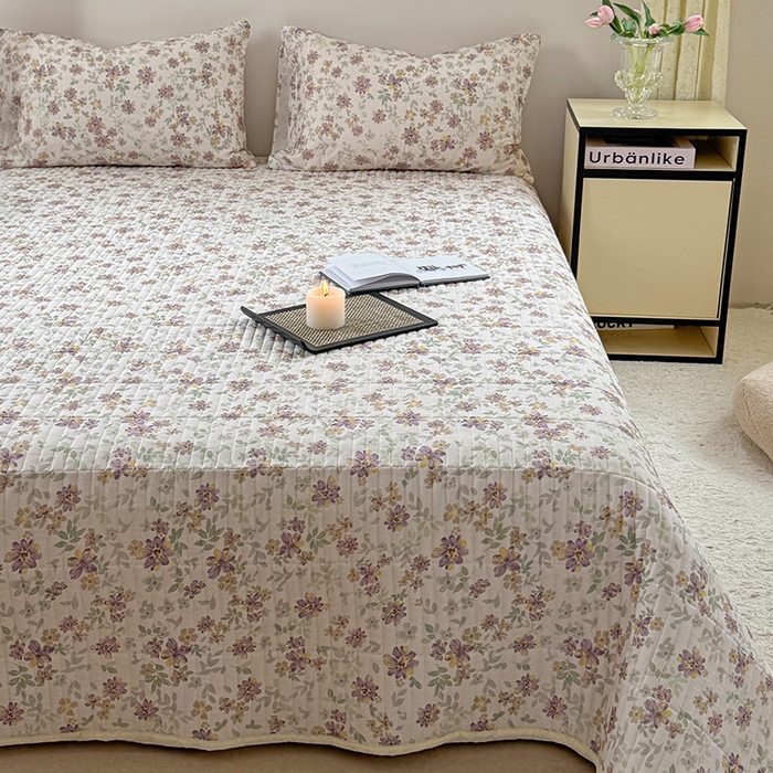 91家纺网 家纺一手货源 找家纺 TT.one 塔塔家居 2025新款全棉双层纱贝壳边夏被系列 床盖·半夏