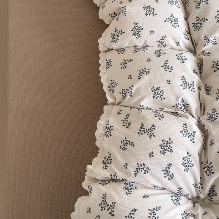 91家纺网 家纺一手货源 找家纺 可思家纺 2025新款法式皱皱纱四件套 秋语