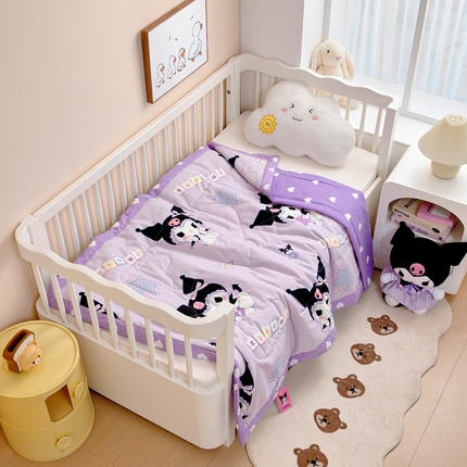 91家纺网 家纺一手货源 找家纺 （总）芭伯妮 2025新款全棉三丽鸥大豆夏被 纯棉儿童夏被夏凉被空调被